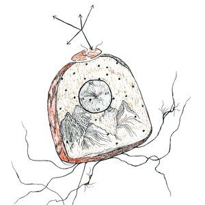 8 x 10" Vintage Clock Illustration Art Print